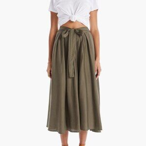 Xirena Bella Skirt Midi Belted Pockets M/small flaw